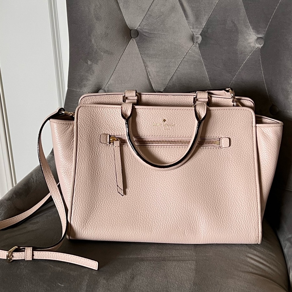 Kate Spade Cream Hand Bag with Adjustable / Removable Cross-body
